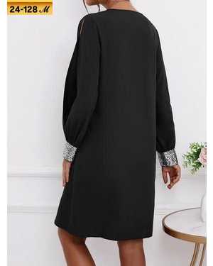 ПЛАТЬЕ ТКАНЬ КРЕПУН СО СТРАЗАМИ