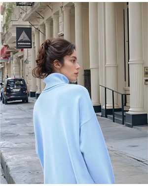 СВИТЕР ТКАНЬ 48% CASHMERE, 29% WOOL, 18% COTTON, 5% ELASTANE