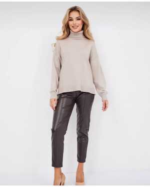 СВИТЕР ТКАНЬ 48% CASHMERE, 29% WOOL, 18% COTTON, 5% ELASTANE
