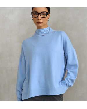 СВИТЕР ТКАНЬ 48% CASHMERE, 29% WOOL, 18% COTTON, 5% ELASTANE