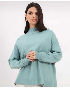 СВИТЕР ТКАНЬ 48% CASHMERE, 29% WOOL, 18% COTTON, 5% ELASTANE