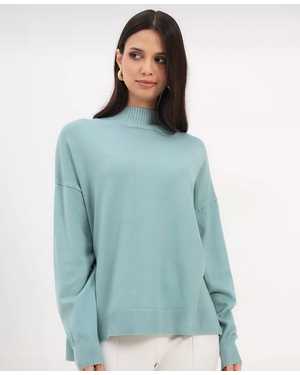 СВИТЕР ТКАНЬ 48% CASHMERE, 29% WOOL, 18% COTTON, 5% ELASTANE