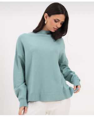 СВИТЕР ТКАНЬ 48% CASHMERE, 29% WOOL, 18% COTTON, 5% ELASTANE