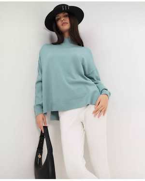 СВИТЕР ТКАНЬ 48% CASHMERE, 29% WOOL, 18% COTTON, 5% ELASTANE