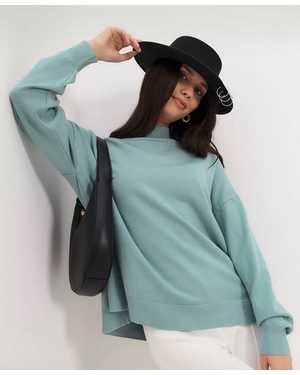 СВИТЕР ТКАНЬ 48% CASHMERE, 29% WOOL, 18% COTTON, 5% ELASTANE