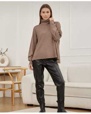 СВИТЕР ТКАНЬ 48% CASHMERE, 29% WOOL, 18% COTTON, 5% ELASTANE