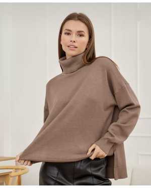 СВИТЕР ТКАНЬ 48% CASHMERE, 29% WOOL, 18% COTTON, 5% ELASTANE