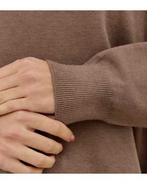 СВИТЕР ТКАНЬ 48% CASHMERE, 29% WOOL, 18% COTTON, 5% ELASTANE