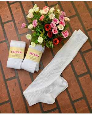 Детские колготки для девочек В упаковке 6 шт одного размера белого цвета Состав:Хлопок 95% Эластан 5%