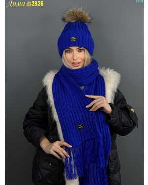 ШАПКА С ФЛИСОМ И ПОМПОНОМ ВЗРОСЛЫЙ РАЗМЕР: ЕДИНЫЙ 35% ШЕРСТЬ, 35% МАХЕР, 30% АКРИЛ СЕЗОН ЗИМА