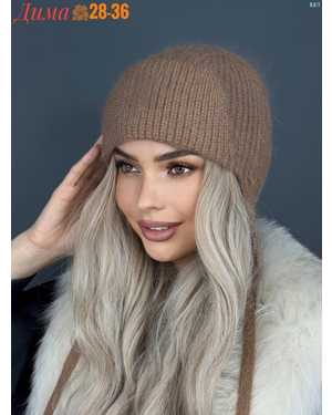 ШАПКА ОТ 8 ДО 109 ЛЕТ РАЗМЕР: ЕДИНЫЙ 80 % АНГОРА, 5 % АКРИЛ, 15 % ШЕРСТЬ