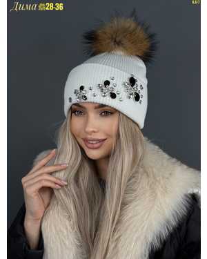 ШАПКА ДВОЙНАЯ С ПОМПОНОМ ОТ 8 ДО 81 ЛЕТ РАЗМЕР: ОТ 8 ДО 81 ЛЕТ 70% ШЕРСТЬ, 30% АКРИЛ СЕЗОН ЗИМА