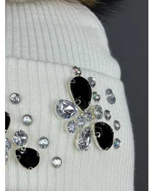 ШАПКА ДВОЙНАЯ С ПОМПОНОМ ОТ 8 ДО 81 ЛЕТ РАЗМЕР: ОТ 8 ДО 81 ЛЕТ 70% ШЕРСТЬ, 30% АКРИЛ СЕЗОН ЗИМА