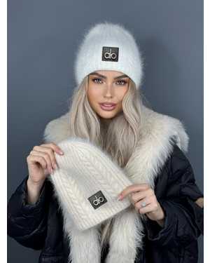 ШАПКА АНГОРА ДВОЙНОЙ ОТ 8 ДО 109 ЛЕТ РАЗМЕР: ЕДИНЫЙ 75 % АНГОРА, 15 % АКРИЛ, 15 % ШЕРСТЬ СЕЗОН ЗИМА