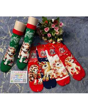 Новогодние носочки Упаковка 10пар Размер:36-41