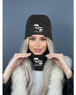 ШАПКА ДВОЙНАЯ + СНУД ОТ 8 ДО 108 ЛЕТ РАЗМЕР: ЕДИНЫЙ 70% ШЕРСТЬ, 30% АКРИЛ СЕЗОН ЗИМА