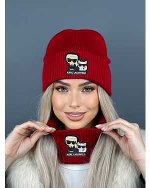 ШАПКА ДВОЙНАЯ + СНУД ОТ 8 ДО 108 ЛЕТ РАЗМЕР: ЕДИНЫЙ 70% ШЕРСТЬ, 30% АКРИЛ СЕЗОН ЗИМА