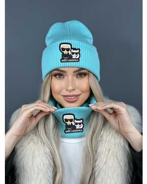 ШАПКА ДВОЙНАЯ + СНУД ОТ 8 ДО 108 ЛЕТ РАЗМЕР: ЕДИНЫЙ 70% ШЕРСТЬ, 30% АКРИЛ СЕЗОН ЗИМА