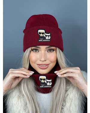 ШАПКА ДВОЙНАЯ + СНУД ОТ 8 ДО 108 ЛЕТ РАЗМЕР: ЕДИНЫЙ 70% ШЕРСТЬ, 30% АКРИЛ СЕЗОН ЗИМА