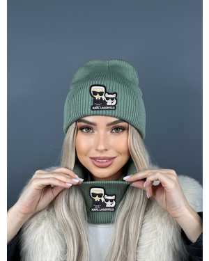 ШАПКА ДВОЙНАЯ + СНУД ОТ 8 ДО 108 ЛЕТ РАЗМЕР: ЕДИНЫЙ 70% ШЕРСТЬ, 30% АКРИЛ СЕЗОН ЗИМА