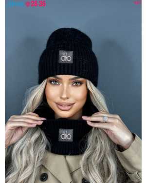 КОМПЛЕКТ ШАПКА АНГОРА ОТ 8 ЛЕТ ДО 103 ЛЕТ РАЗМЕР: ЕДИНЫЙ АНГОРА 35%, ШЕСТЬ 25%, ПУХА НОРКИ 25%, АКРИЛ 15% СЕЗОН ЗИМА