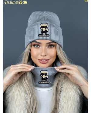 ШАПКА ДВОЙНАЯ + СНУД ОТ 8 ДО 108 ЛЕТ РАЗМЕР: ЕДИНЫЙ 70% ШЕРСТЬ, 30% АКРИЛ СЕЗОН ЗИМА