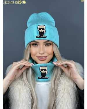 ШАПКА ДВОЙНАЯ + СНУД ОТ 8 ДО 108 ЛЕТ РАЗМЕР: ЕДИНЫЙ 70% ШЕРСТЬ, 30% АКРИЛ СЕЗОН ЗИМА