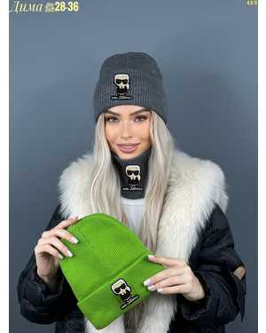 ШАПКА ДВОЙНАЯ + СНУД ОТ 8 ДО 108 ЛЕТ РАЗМЕР: ЕДИНЫЙ 70% ШЕРСТЬ, 30% АКРИЛ СЕЗОН ЗИМА