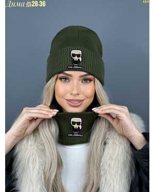 ШАПКА ДВОЙНАЯ + СНУД ОТ 8 ДО 108 ЛЕТ РАЗМЕР: ЕДИНЫЙ 70% ШЕРСТЬ, 30% АКРИЛ СЕЗОН ЗИМА