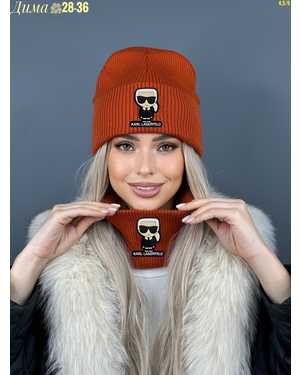 ШАПКА ДВОЙНАЯ + СНУД ОТ 8 ДО 108 ЛЕТ РАЗМЕР: ЕДИНЫЙ 70% ШЕРСТЬ, 30% АКРИЛ СЕЗОН ЗИМА