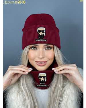 ШАПКА ДВОЙНАЯ + СНУД ОТ 8 ДО 108 ЛЕТ РАЗМЕР: ЕДИНЫЙ 70% ШЕРСТЬ, 30% АКРИЛ СЕЗОН ЗИМА