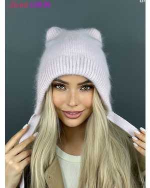 ШАПКА ОТ 8 ДО 109 ЛЕТ РАЗМЕР: ЕДИНЫЙ 80 % АНГОРА, 5 % АКРИЛ, 15 % ШЕРСТЬ