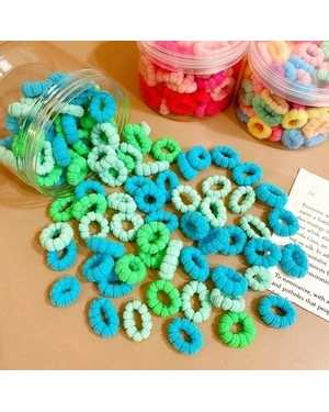 Набор резинок в баночке 100шт Диаметр 2см