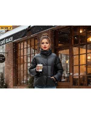 КУРТКА ТКАНЬ ЭКО-КОЖА, СИНТЕПОН