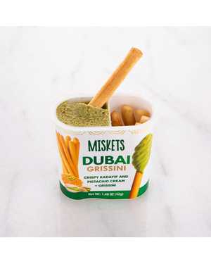Miskets Dubai Grissiini. Бисквитные палочки с кремом из кадаифа и фисташек 42гр