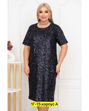 Женское платье. Ткань пайетка