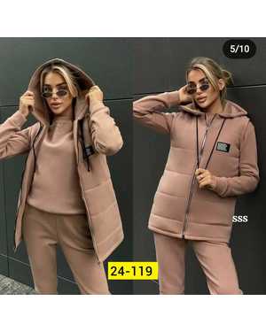 ЖЕНСКИЙ КОСТЮМ ТРОЙКА ТКАНЬ ФЛИС