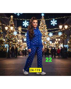 ЖЕНСКИЙ КОСТЮМ ДВОЙКА ТКАНЬ ВЯЗКА