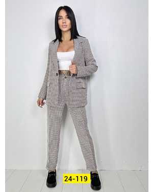 ЖЕНСКИЙ КОСТЮМ ДВОЙКА ТКАНЬ ТРИКОТАЖ