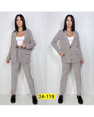 ЖЕНСКИЙ КОСТЮМ ДВОЙКА ТКАНЬ ТРИКОТАЖ