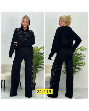 ЖЕНСКИЙ КОСТЮМ ДВОЙКА ТКАНЬ ВЯЗКА