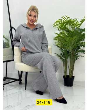 ЖЕНСКИЙ КОСТЮМ ДВОЙКА ТКАНЬ ВЯЗКА