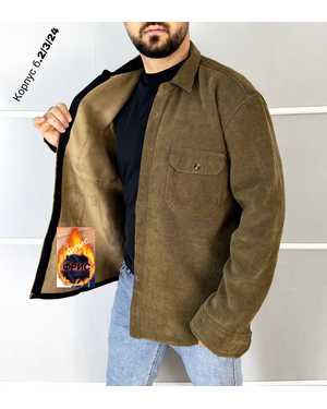 РУБАШКА ТКАНЬ ВЕЛЬВЕТОВАЯ НА ФЛИС