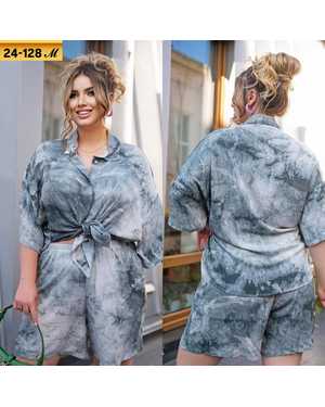 ЖЕНСКИЙ КОСТЮМ ДВОЙКА ТКАНЬ БЕНГАЛИН С СУБЛИМАЦИЕЙ