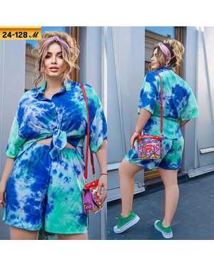 ЖЕНСКИЙ КОСТЮМ ДВОЙКА ТКАНЬ БЕНГАЛИН С СУБЛИМАЦИЕЙ