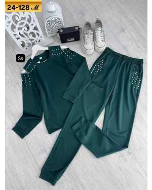 ЖЕНСКИЙ КОСТЮМ ДВОЙКА ТКАНЬ ТРИКОТАЖ