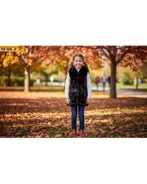 ЖИЛЕТКА ТКАНЬ ИСКУССТВЕННЫЙ МЕХ