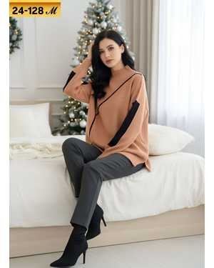 СВИТЕР ТКАНЬ КАШМИР ФАБРИЧНЫЙ