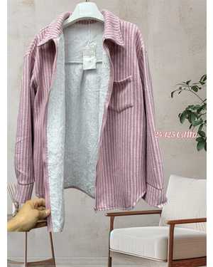 РУБАШКА ТКАНЬ ДРАП С ПОЛНЫМ МЕХОМ