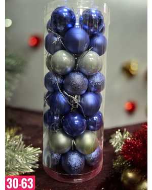 Игрушки для елки, пластик размер шарики 3см набор 40шт